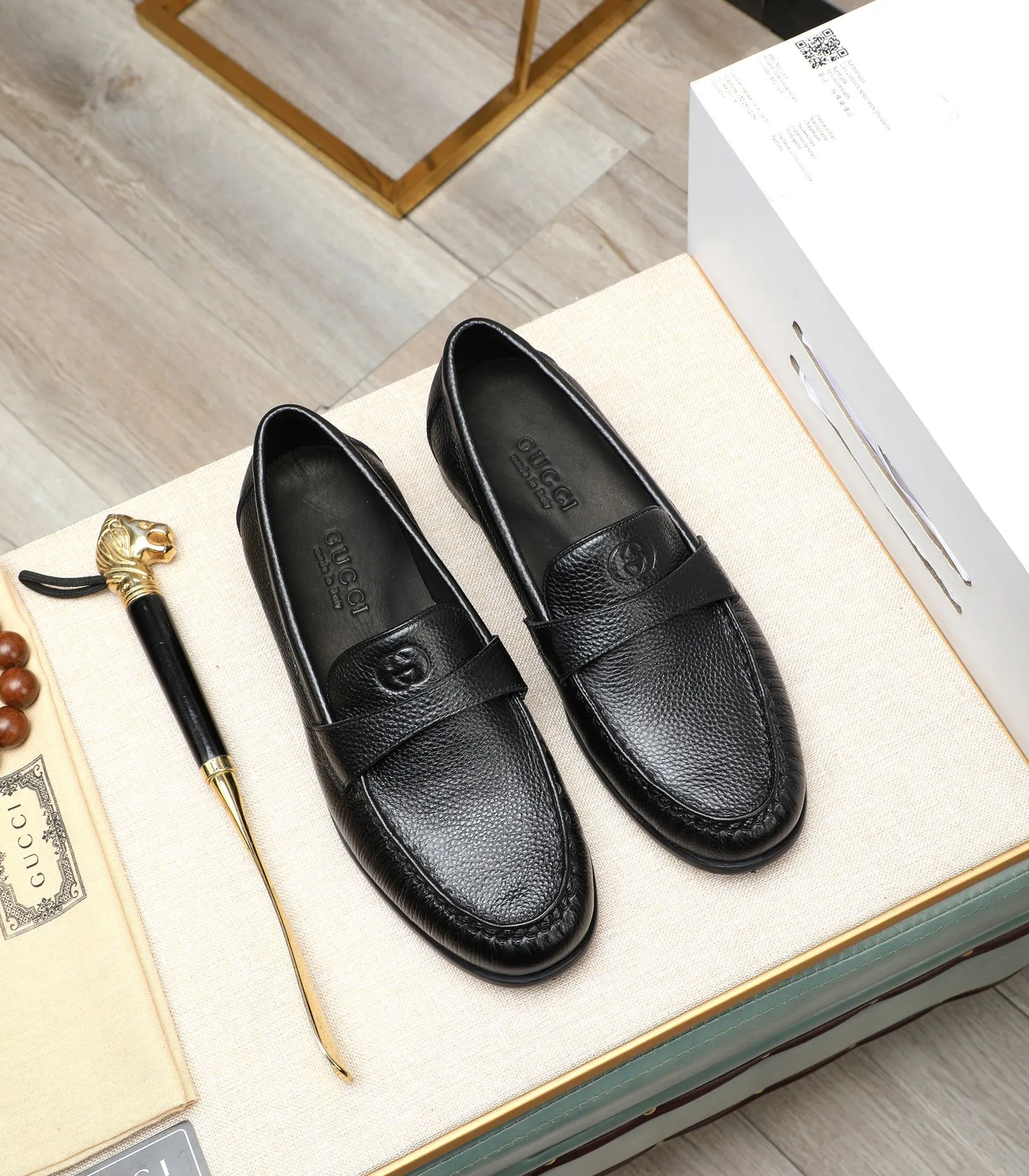 Men's shoes 💰500 📛📛 Original version (water-dyed cow lining) GUCCI official website formal shoes 🌀 Italian 🇮🇹 imported cowhide ➕ top imported water-dyed cowhide lining 💋 fine handmade original bottom, the real thing looks better when photographed in person Standard size 38-44 (45 46 customized)